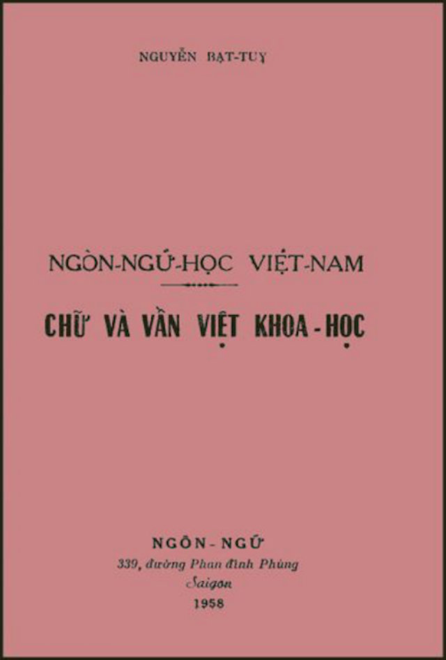 Ngôn ngữ học Việt Nam - (1958) - Chữ và vần Việt khoa học